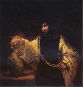 Rembrandt, Aristotle Contemplating the Bust of Homer